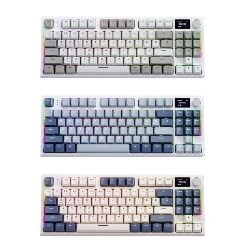 K86 Механическая клавиатура с RGB-подсветкой и прокладкой Клавиатура 3 режима с возможностью горячей замены в корейском стиле
K86 Механическая клавиатура с RGB-подсветкой и прокладкой Клавиатура 3 режима с возможностью горячей замены в корейском стиле