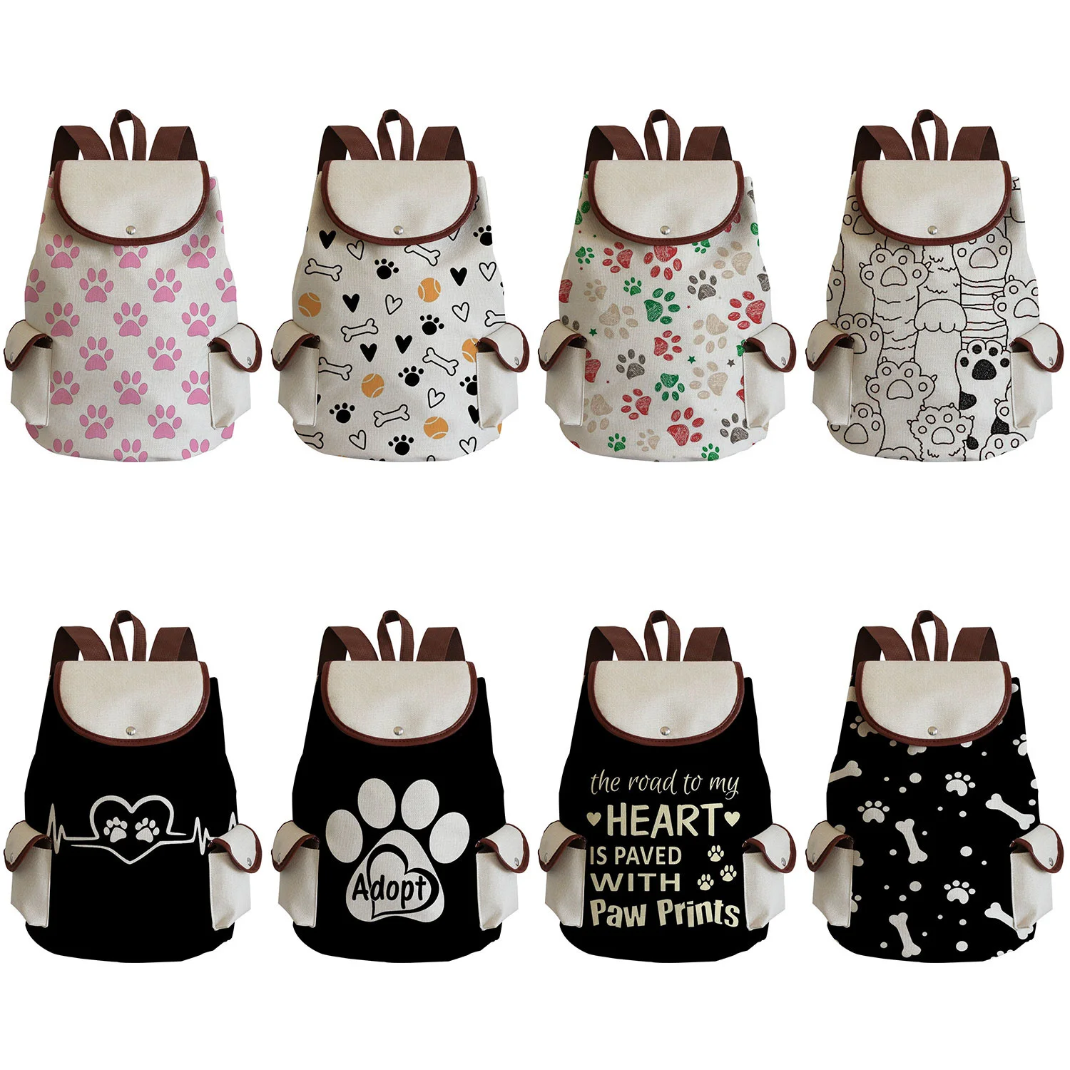 High Capacity Women Backpack Casual Polyester Printed School Backpack For Teenage Girls Cute Cartoon Cat Dogs Paws Backpacks
High Capacity Women Backpack Casual Polyester Printed School Backpack For Teenage Girls Cute Cartoon Cat Dogs Paws Backpacks
