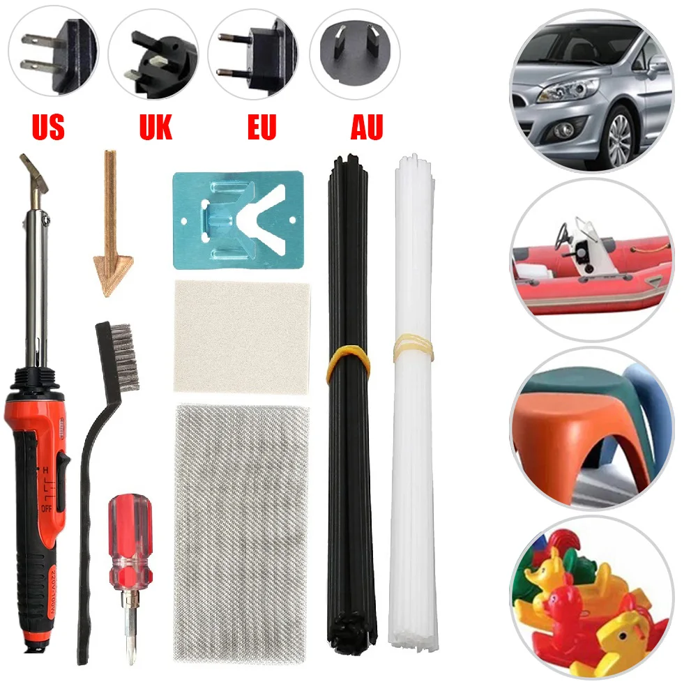 Electric Soldering Iron Kit 80w Plastic Welding Kit For Automobile And Ship Bumper Repair Kit 110V-220VFerroplastic Welding Tool
Electric Soldering Iron Kit 80w Plastic Welding Kit For Automobile And Ship Bumper Repair Kit 110V-220VFerroplastic Welding Tool
