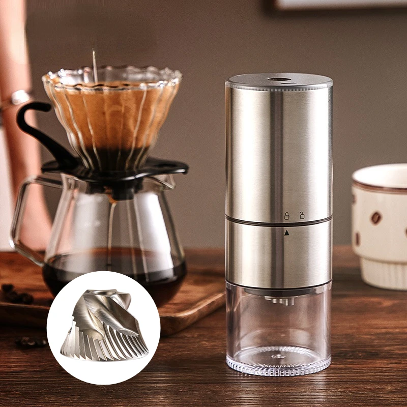 New Upgrade Portable Electric Coffee Grinder TYPE-C USB Charge CNC Stainless Steel Grinding Core Coffee Beans Grinder
New Upgrade Portable Electric Coffee Grinder TYPE-C USB Charge CNC Stainless Steel Grinding Core Coffee Beans Grinder