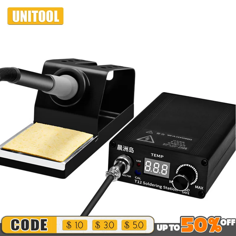 Quick Heating T12 Soldering Station 75W OLED Digital Display Thermostatic Intelligent Electronic Welding Iron STC Repair Tools
Quick Heating T12 Soldering Station 75W OLED Digital Display Thermostatic Intelligent Electronic Welding Iron STC Repair Tools