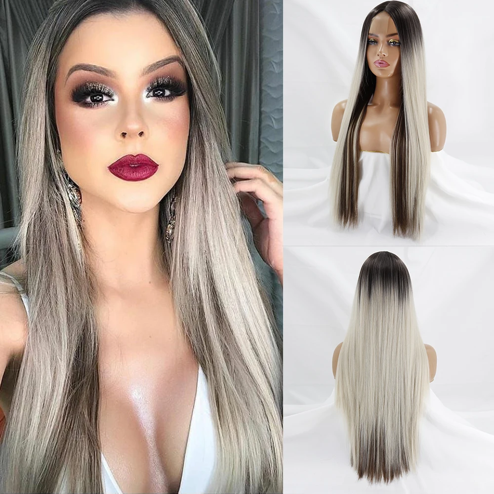 Ombre Blond Long Straight Synthetic Wig Womens Middle Part Black Pink Wine Red 30 Inch Heat-resistant Natural Cosplay Wig
Ombre Blond Long Straight Synthetic Wig Womens Middle Part Black Pink Wine Red 30 Inch Heat-resistant Natural Cosplay Wig
