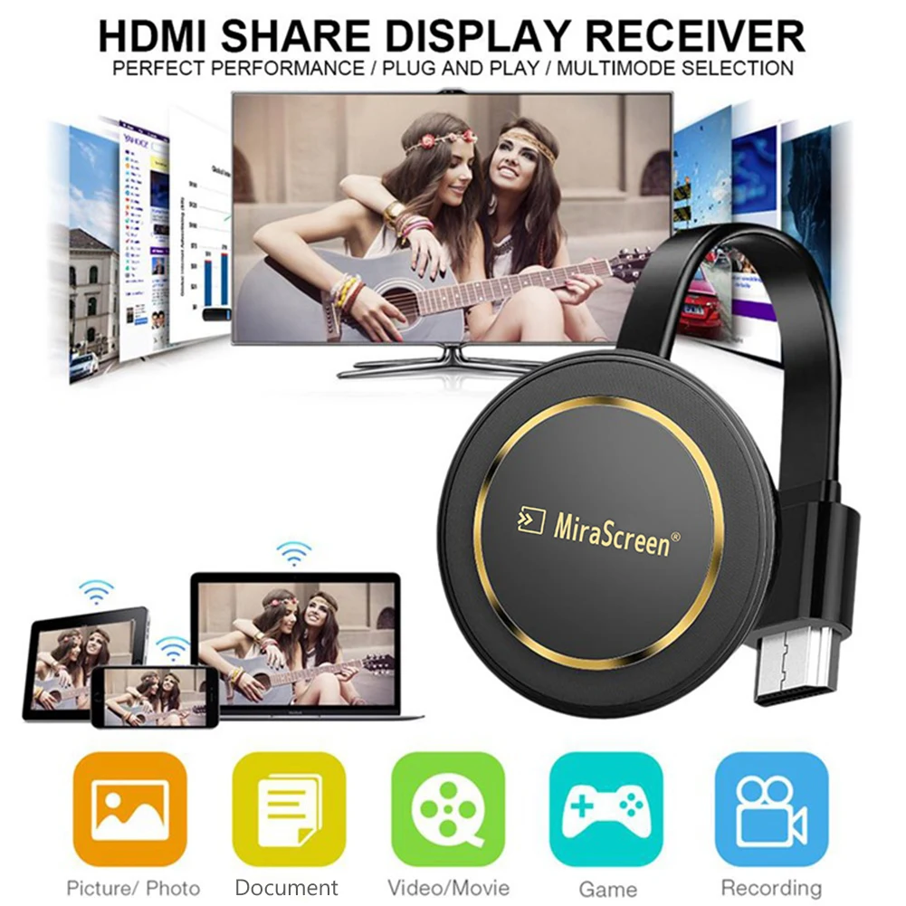 Mirascreen G14 2,4G/телефон, беспроводная HDMI-совместимая ТВ-карта, Miracast TV Cast дисплей для iOS/Android Chrome Google Home
Mirascreen G14 2,4G/телефон, беспроводная HDMI-совместимая ТВ-карта, Miracast TV Cast дисплей для iOS/Android Chrome Google Home
