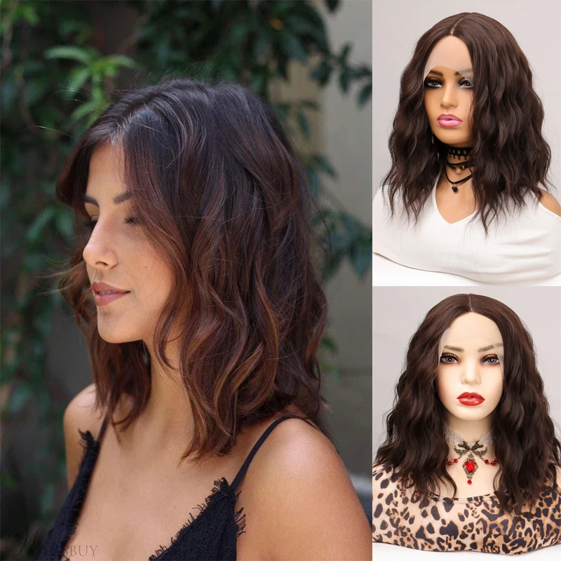 MANWEI Synthetic Short Natural Water Wave Wig Lace Front Cut Curly Wig For Women Everyday Wear
MANWEI Synthetic Short Natural Water Wave Wig Lace Front Cut Curly Wig For Women Everyday Wear