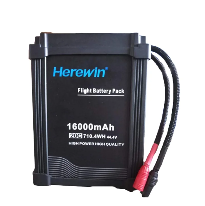 Herewin 16000mAh 44.4V 12S 20C Smart Lithium Ion Polymer Battery For Drone UAV Plant Protection
Herewin 16000mAh 44.4V 12S 20C Smart Lithium Ion Polymer Battery For Drone UAV Plant Protection