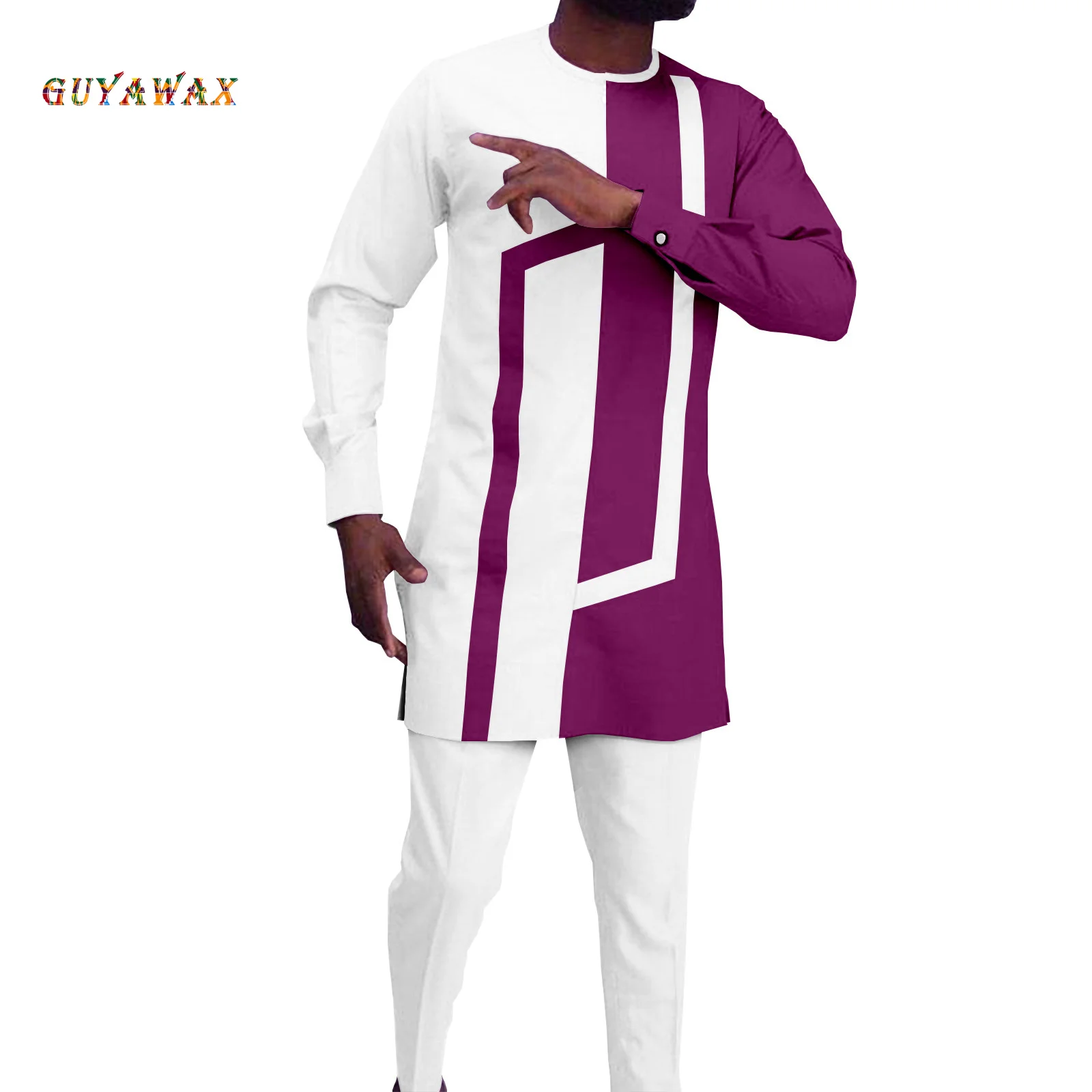 Bazin Riche African Men`s Clothing Dashiki Shirts and Pants 2 Piece Set Plus Size Formal Outfits Kaftan Tribal Suit Casual
Bazin Riche African Men`s Clothing Dashiki Shirts and Pants 2 Piece Set Plus Size Formal Outfits Kaftan Tribal Suit Casual