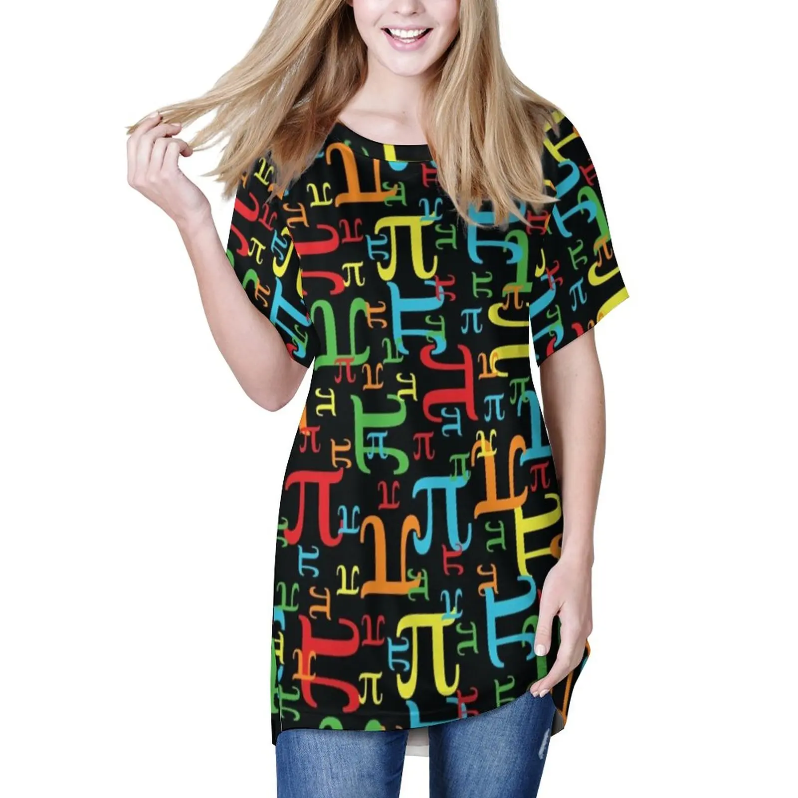 Colorful Math T Shirt Neon Pieces of Pi Retro T Shirts Short Sleeve Casual Long Tshirt Beach Graphic Tops Big Size
Colorful Math T Shirt Neon Pieces of Pi Retro T Shirts Short Sleeve Casual Long Tshirt Beach Graphic Tops Big Size
