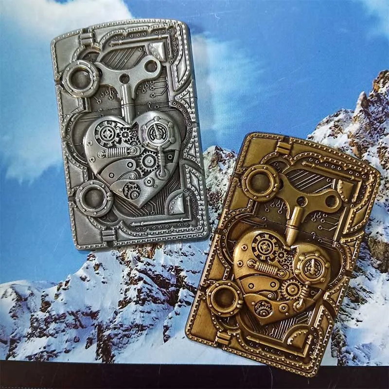 Metal badge for kerosene lighter oil lighter gas lighter cigarette case DIY handmade decor accessory steampunk heart lock
Metal badge for kerosene lighter oil lighter gas lighter cigarette case DIY handmade decor accessory steampunk heart lock