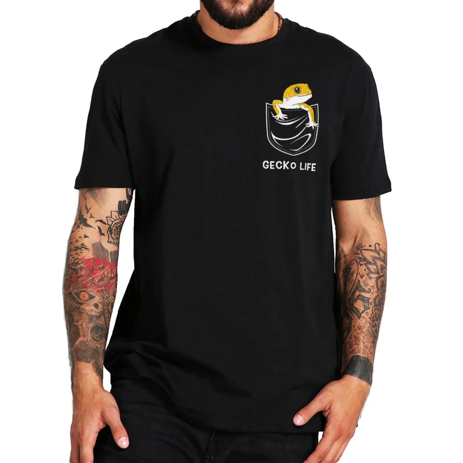 Lizard Gecko In Pocket T Shirt Cute Geckos Animals Lovers Short Sleeve Cotton Summer Casual Unisex Soft Oversized T Shirt
Lizard Gecko In Pocket T Shirt Cute Geckos Animals Lovers Short Sleeve Cotton Summer Casual Unisex Soft Oversized T Shirt