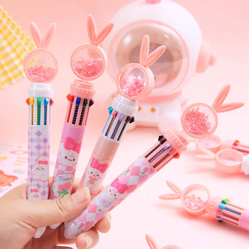 10 Colors Kawaii Rabbit Ballpoint Pen Korean Stationery Cute Automatic Neutral Pens for Writing Kids Gift School Office Supplies
10 Colors Kawaii Rabbit Ballpoint Pen Korean Stationery Cute Automatic Neutral Pens for Writing Kids Gift School Office Supplies