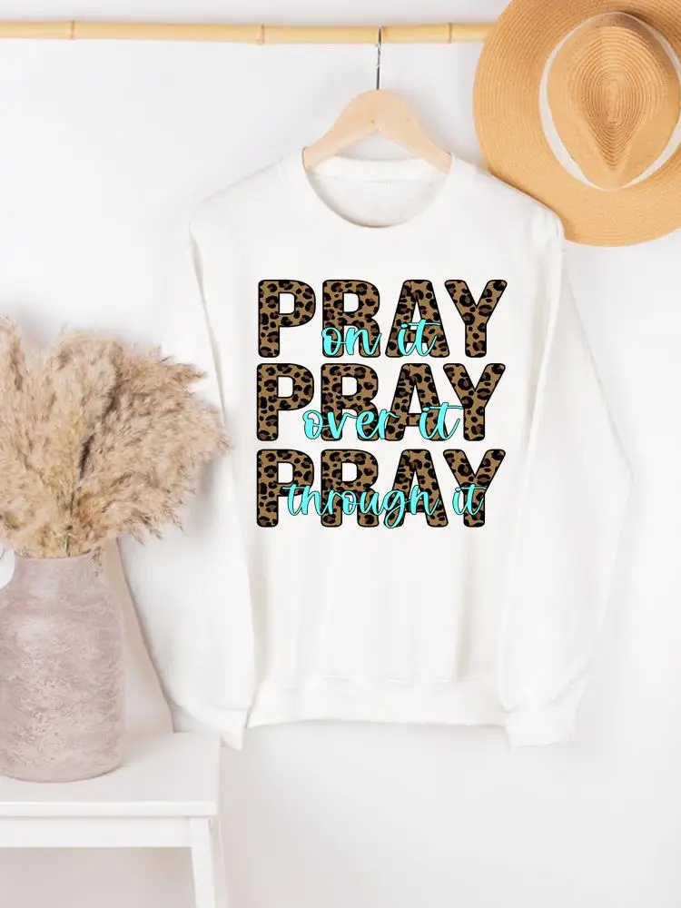 Leopard Letter Faith Style Graphic Pullovers Woman Female Casual Fashion Autumn Spring Clothing Hoodies Women Print Sweatshirts
Leopard Letter Faith Style Graphic Pullovers Woman Female Casual Fashion Autumn Spring Clothing Hoodies Women Print Sweatshirts