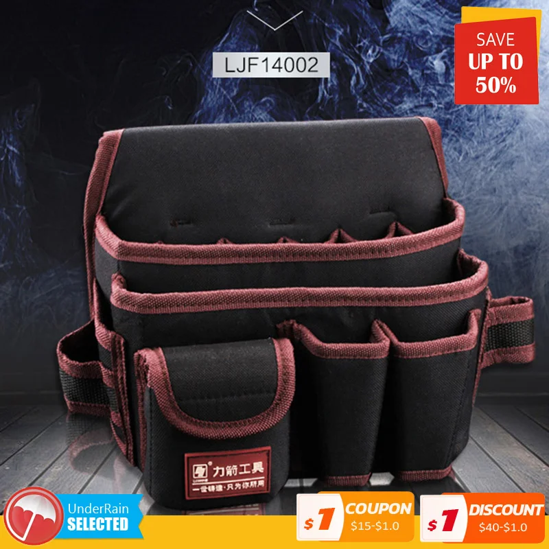 Tool Bag Telecommunications Holder Electrician 600D Water Proof Cloth Rivet Fixed Tool Bag Belt Utility Pocket Kit Pouch
Tool Bag Telecommunications Holder Electrician 600D Water Proof Cloth Rivet Fixed Tool Bag Belt Utility Pocket Kit Pouch