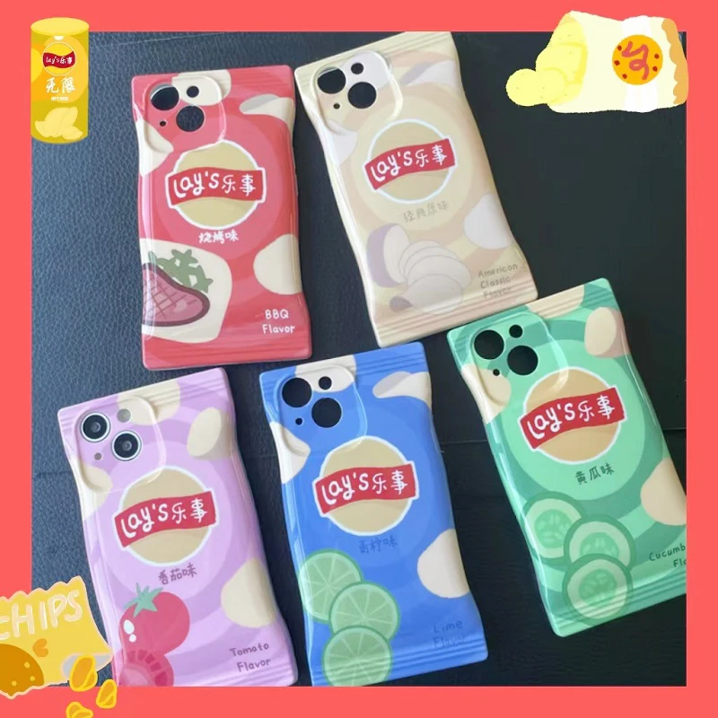 Cute Potato Chips Snack Bag Shape Phone Case For iPhone 14 13 12 11 Pro Max Silicone Cover for xs max xr Plus Protection Coque
Cute Potato Chips Snack Bag Shape Phone Case For iPhone 14 13 12 11 Pro Max Silicone Cover for xs max xr Plus Protection Coque