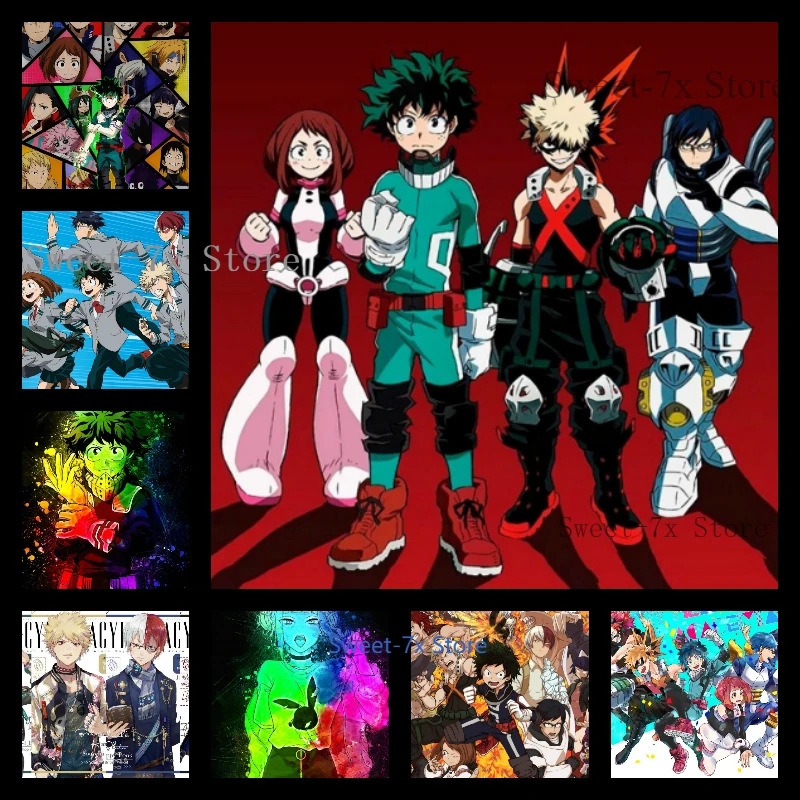 Japanese Anime My Hero Academia Canvas Painting Art Nordic Posters and Prints Wall Pictures for Living Room Decoration Frameless
Japanese Anime My Hero Academia Canvas Painting Art Nordic Posters and Prints Wall Pictures for Living Room Decoration Frameless