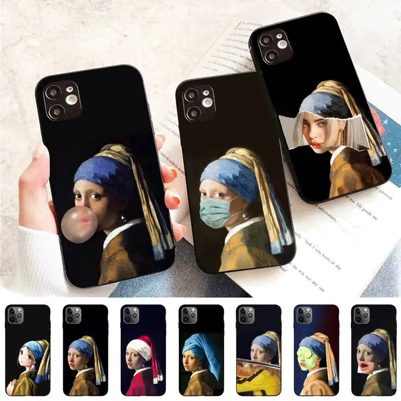 YNDFCNB Girl With A Pearl Earring Phone Case for iPhone 11 12 13 Mini Pro Max 8 7 6 6S Plus X 5 SE 2020 XR XS Funda Case
YNDFCNB Girl With A Pearl Earring Phone Case for iPhone 11 12 13 Mini Pro Max 8 7 6 6S Plus X 5 SE 2020 XR XS Funda Case