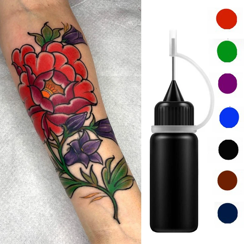 Temporary Tattoo Inks Pigment Natural Juice Organic Henna Tattoo Waterproof Lasting Black Red Purple Color Tattoo Cream 10ml
Temporary Tattoo Inks Pigment Natural Juice Organic Henna Tattoo Waterproof Lasting Black Red Purple Color Tattoo Cream 10ml