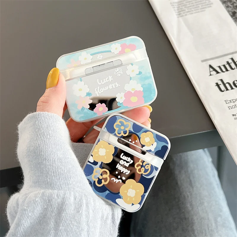 Cute Flowers Makeup Mirror Earphone Cases For Apple Airpods 1 2 3 Soft Headphone Cover Box For Air Pods Pro Headset Shell Bag
Cute Flowers Makeup Mirror Earphone Cases For Apple Airpods 1 2 3 Soft Headphone Cover Box For Air Pods Pro Headset Shell Bag