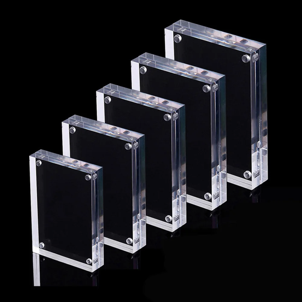 Acrylic Photo Frame Transparent Magnetic Poster Display Stand Thicken 5+5mm For Room Desk Home Decoration
Acrylic Photo Frame Transparent Magnetic Poster Display Stand Thicken 5+5mm For Room Desk Home Decoration