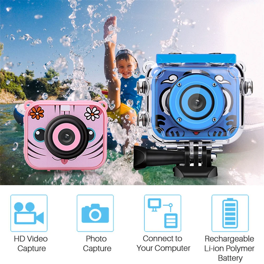 1080P HD Kid Action Camera Photo Camera Underwater Waterproof Helmet Video Recording Sport Cameras Outdoor Camcorders Gift Toy
1080P HD Kid Action Camera Photo Camera Underwater Waterproof Helmet Video Recording Sport Cameras Outdoor Camcorders Gift Toy