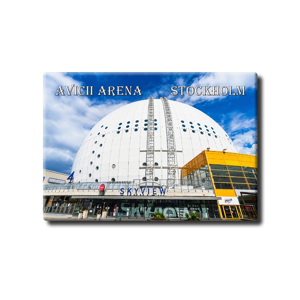 Stockholm "Globe Arena" Sweden Tourist Souvenir Tinplate Refrigerator Decorative Sticker Creative Gift for Friends 27290
Stockholm "Globe Arena" Sweden Tourist Souvenir Tinplate Refrigerator Decorative Sticker Creative Gift for Friends 27290