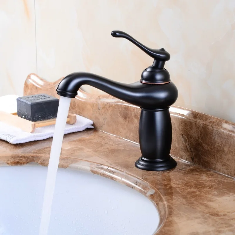 European Antique Bathroom Basin Faucet Retro Hot and Cold Water Faucet Brass Black Faucet
European Antique Bathroom Basin Faucet Retro Hot and Cold Water Faucet Brass Black Faucet