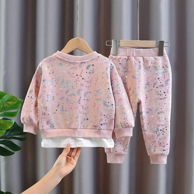 Spring Girls Boys Clothing Set Sequined Sweaters+long Pants Baby Kids Casual Suits Kids Clothes for Boys Girls Toddler Clothes
Spring Girls Boys Clothing Set Sequined Sweaters+long Pants Baby Kids Casual Suits Kids Clothes for Boys Girls Toddler Clothes