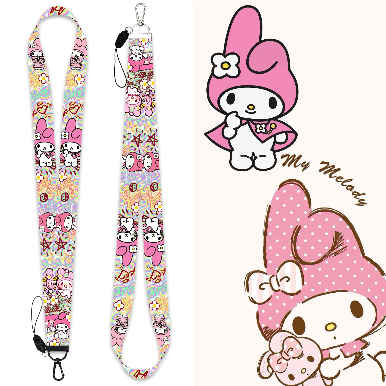 Cartoon Anime Leuke Mymelody Sleutelhanger Mobiele Telefoon Hanger Werk Id-kaart Lanyard Dames Cadeau Sieraden Speelgoed Cadeau
Cartoon Anime Leuke Mymelody Sleutelhanger Mobiele Telefoon Hanger Werk Id-kaart Lanyard Dames Cadeau Sieraden Speelgoed Cadeau