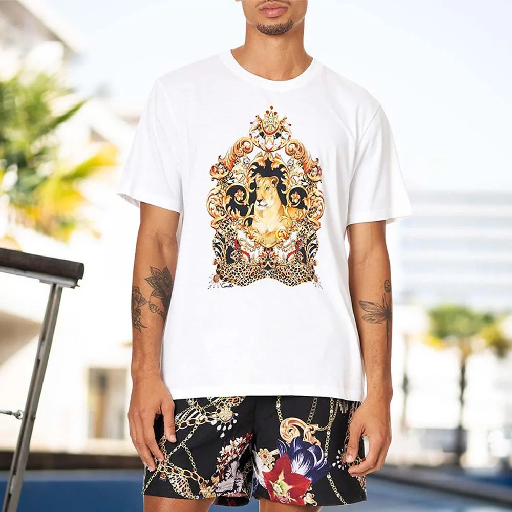 Outfit White Men's Street Printing T-shirt Tide Brand Summer Short-sleeved Casual Fashion Suit Men's Two-piece Suit 2022 New
Outfit White Men's Street Printing T-shirt Tide Brand Summer Short-sleeved Casual Fashion Suit Men's Two-piece Suit 2022 New