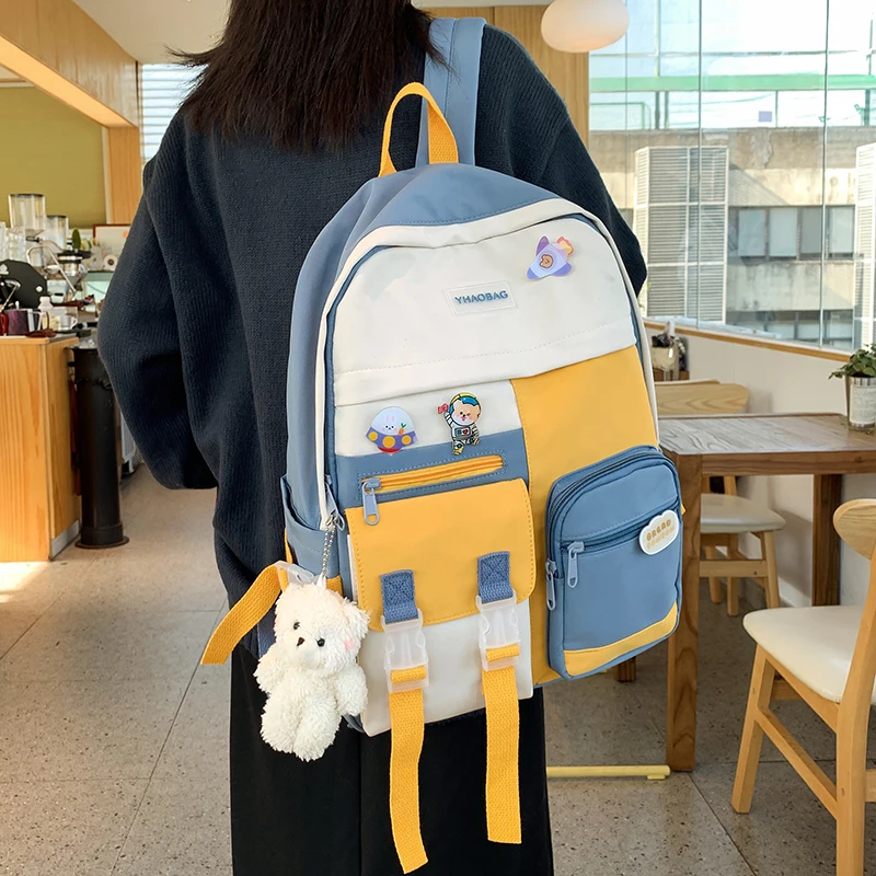 SEETIC Kawaii Nylon Women Backpack Multi-Pocket Backpack For Teen Waterproof Lady Laptop Backpack High Capacity Travel Bag Women
SEETIC Kawaii Nylon Women Backpack Multi-Pocket Backpack For Teen Waterproof Lady Laptop Backpack High Capacity Travel Bag Women