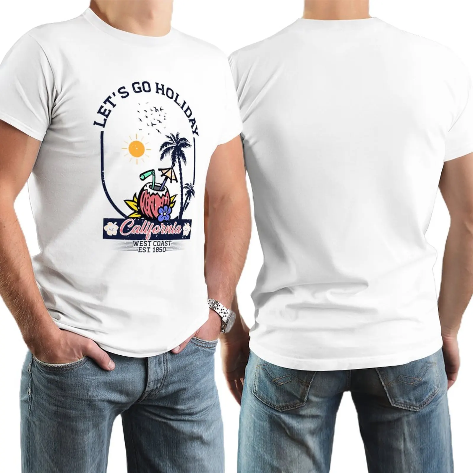 Men's Summer Hawaiian Style T-shirts Pure Cotton Beach Vacation Sweat-absorbing T-shirt Men's OSutdoor Clothing Harajuku Tops
Men's Summer Hawaiian Style T-shirts Pure Cotton Beach Vacation Sweat-absorbing T-shirt Men's OSutdoor Clothing Harajuku Tops