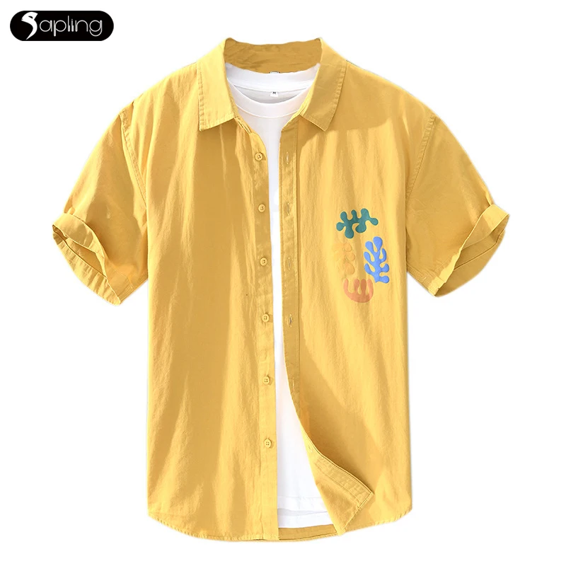 Summer Pure Cotton Solid Color Thin Men Shirts Loose Casual Lapel Youth Men's Shirt Fashion Comfortable Shirt For Male Print Top
Summer Pure Cotton Solid Color Thin Men Shirts Loose Casual Lapel Youth Men's Shirt Fashion Comfortable Shirt For Male Print Top