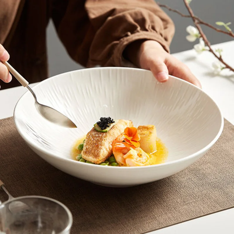 FANCITY Large mouth bowl shallow bottom wide mouth noodle bowl household 2021 new anti-scalding ceramic Japanese-style good-look
FANCITY Large mouth bowl shallow bottom wide mouth noodle bowl household 2021 new anti-scalding ceramic Japanese-style good-look