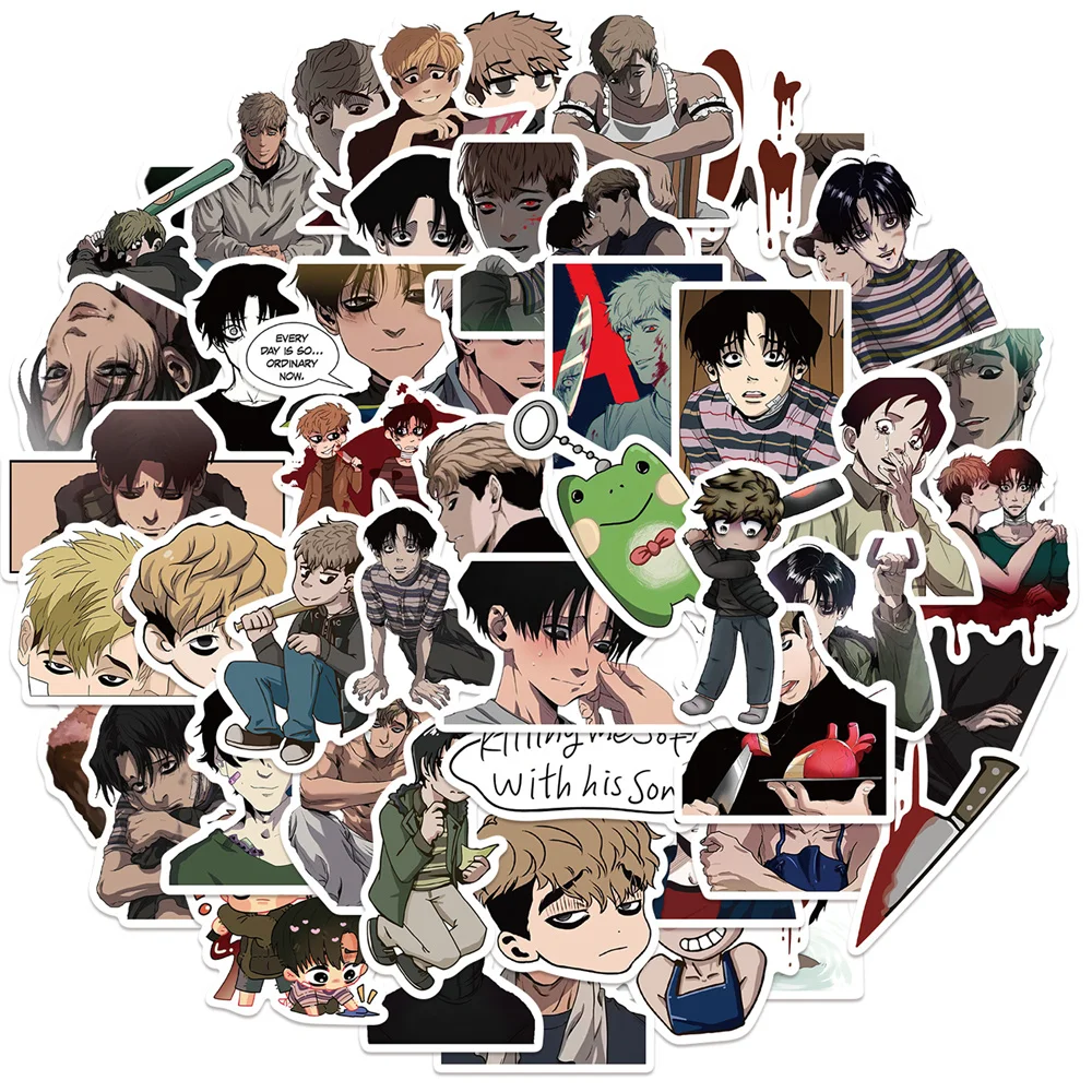 10/30/50pcs Hot Comics Killing Stalking Character Stickers Luggage Laptop Ipad Skateboard Phone Case Guitar Stickers Wholesale
10/30/50pcs Hot Comics Killing Stalking Character Stickers Luggage Laptop Ipad Skateboard Phone Case Guitar Stickers Wholesale