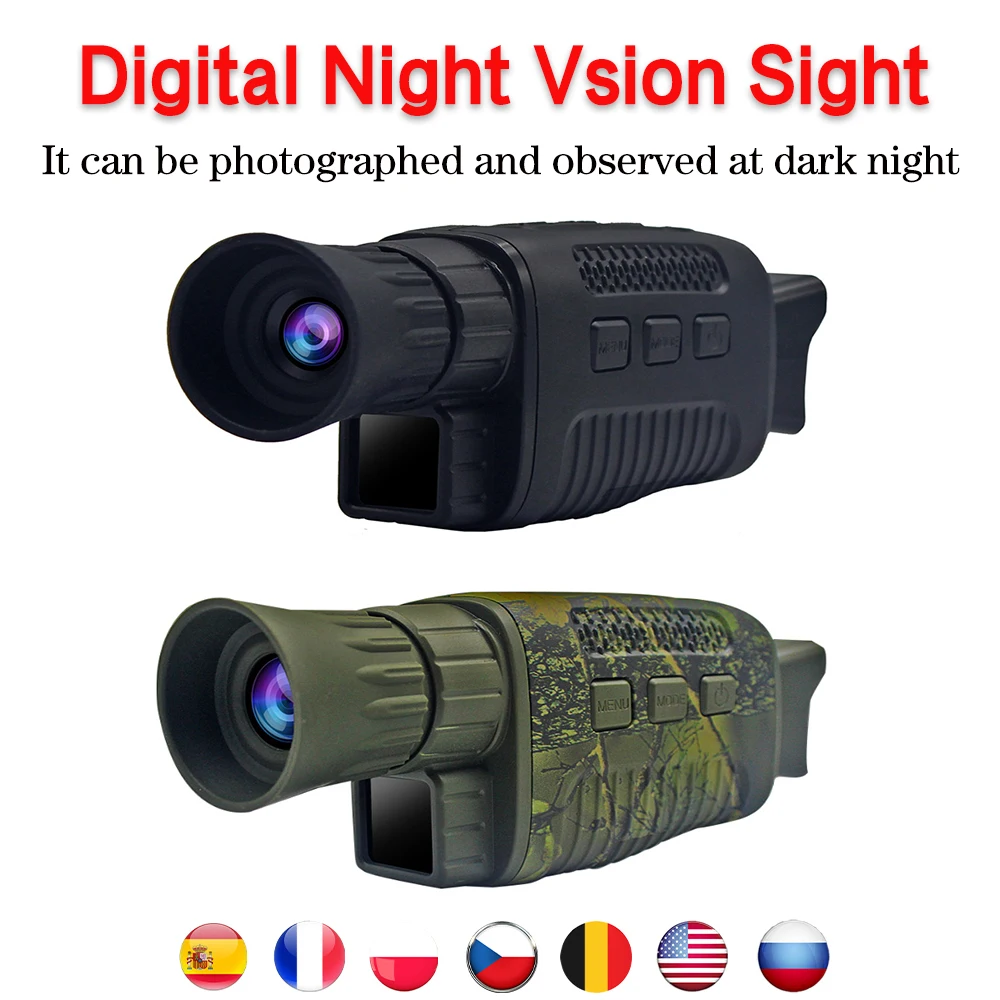 Digital Night Vision Device Monocular HD Infrared Night Vision Optics Telescope Outdoor Photo Video Camera For Hunting Camping
Digital Night Vision Device Monocular HD Infrared Night Vision Optics Telescope Outdoor Photo Video Camera For Hunting Camping