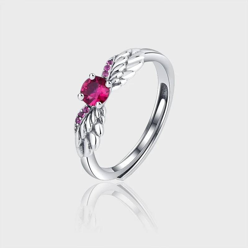 925 Sterling Silver Angel Wing index finger ring female fashion personality high sense light extravagant open ring 
925 Sterling Silver Angel Wing index finger ring female fashion personality high sense light extravagant open ring