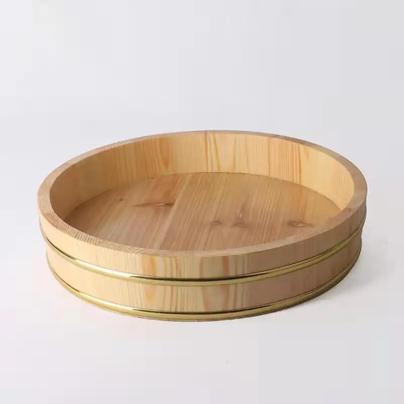 1pc Wooden Japanese Sushi Rice Bucket Korean Rice Mix Bucket Container Sushi Pot Barrel Kitchen Cooking Tool 
1pc Wooden Japanese Sushi Rice Bucket Korean Rice Mix Bucket Container Sushi Pot Barrel Kitchen Cooking Tool