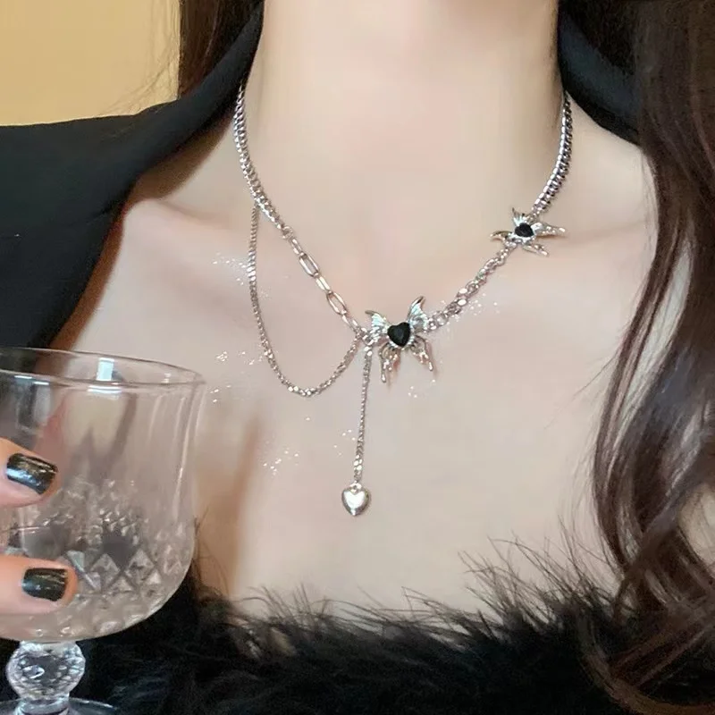 Fashion Hip Hop Choker Necklace For Women Silver Color Butterfly Short Gift Necklace Geometric Neck y2k Jewelry
Fashion Hip Hop Choker Necklace For Women Silver Color Butterfly Short Gift Necklace Geometric Neck y2k Jewelry