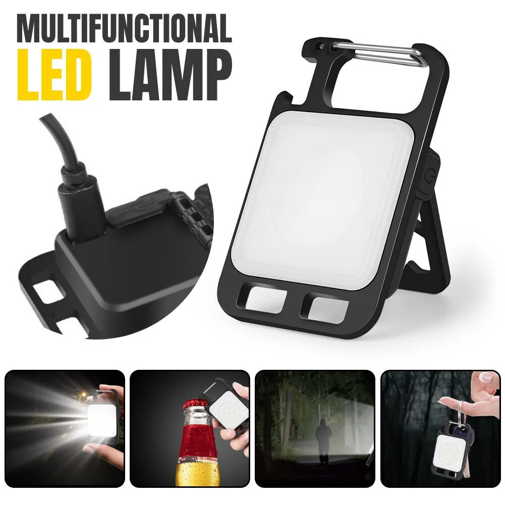 Mini LED Light Flashlight COB Work Rechargeable USB Lamp Torch Pocket Keychain Portable Waterproof Outdoor Camping Corkscrew
Mini LED Light Flashlight COB Work Rechargeable USB Lamp Torch Pocket Keychain Portable Waterproof Outdoor Camping Corkscrew
