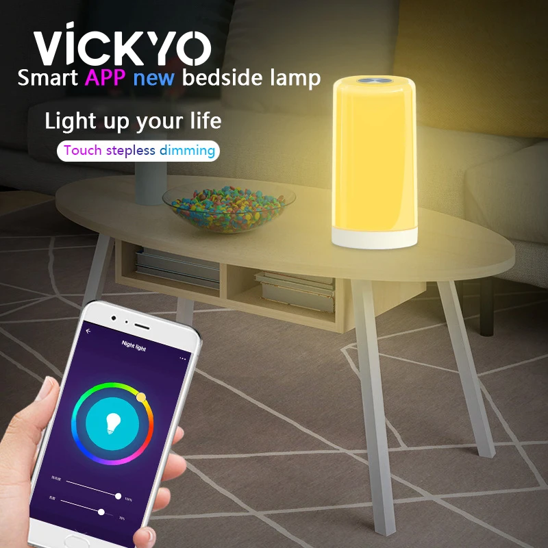 Умный ночник VICKYO Tuya с Wi-Fi, светодиодный сенсорный светильник для прикроватного столика с зарядкой через USB, светильник м с Alexa Google Home
Умный ночник VICKYO Tuya с Wi-Fi, светодиодный сенсорный светильник для прикроватного столика с зарядкой через USB, светильник м с Alexa Google Home