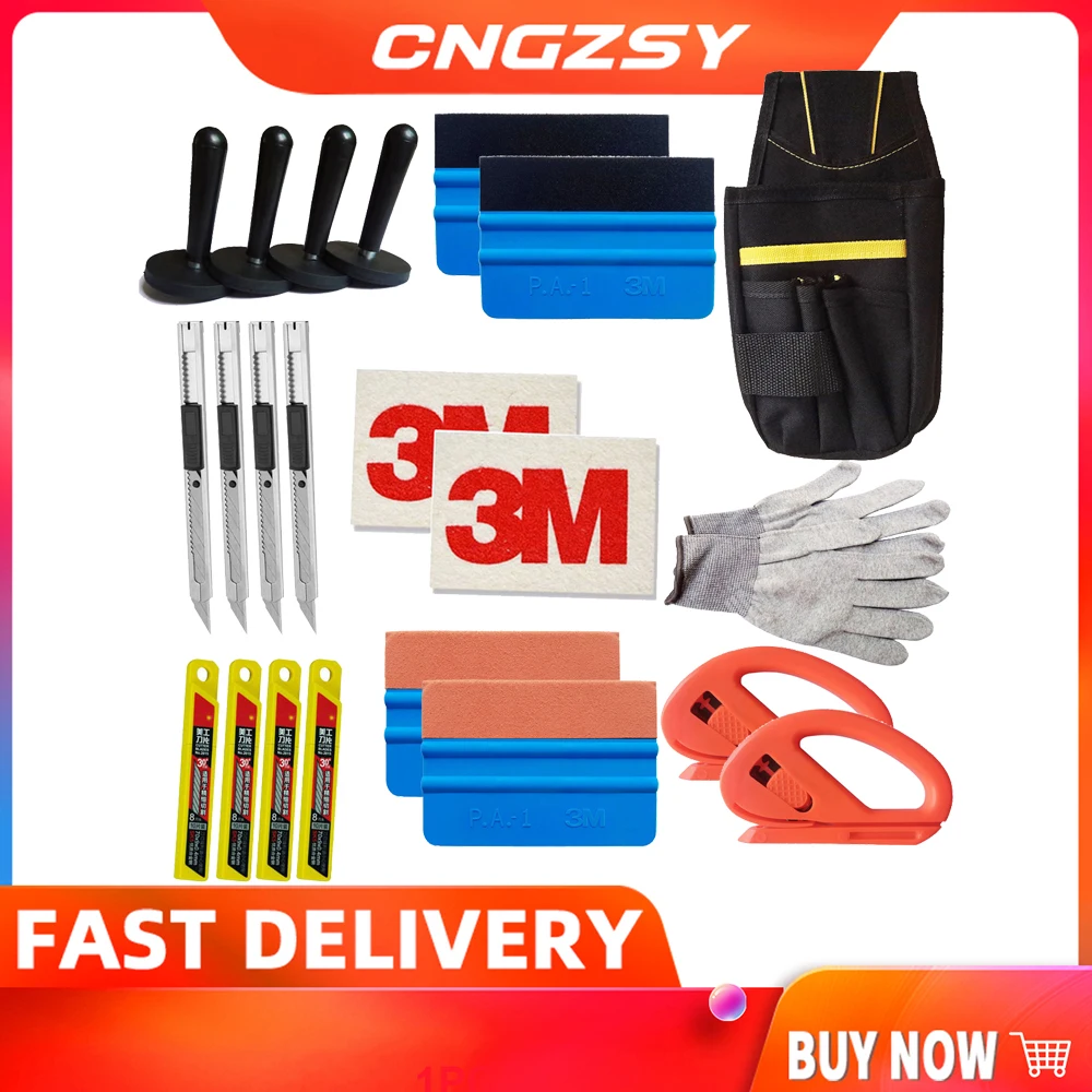 CNGZSY Car Wrapping Application DIY Kit Snap-Off Knife Vinyl Safety Cutter Magnet Holder Tools Bag Gloves Car Wrapping K27
CNGZSY Car Wrapping Application DIY Kit Snap-Off Knife Vinyl Safety Cutter Magnet Holder Tools Bag Gloves Car Wrapping K27