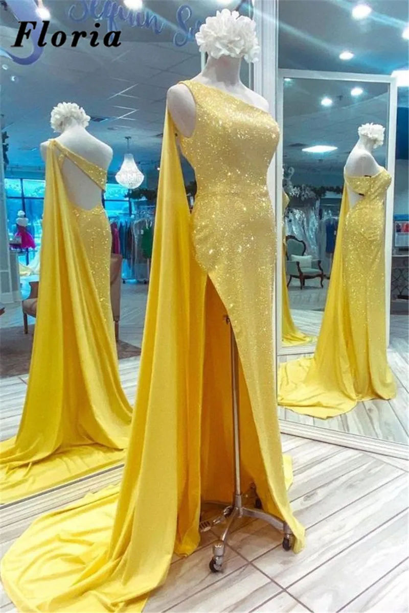 Floria Simple Yellow Long Evening Dresses High Split Slit Sequins Prom Celebrity Dresses 2022 Customized Backless Party Gowns
Floria Simple Yellow Long Evening Dresses High Split Slit Sequins Prom Celebrity Dresses 2022 Customized Backless Party Gowns