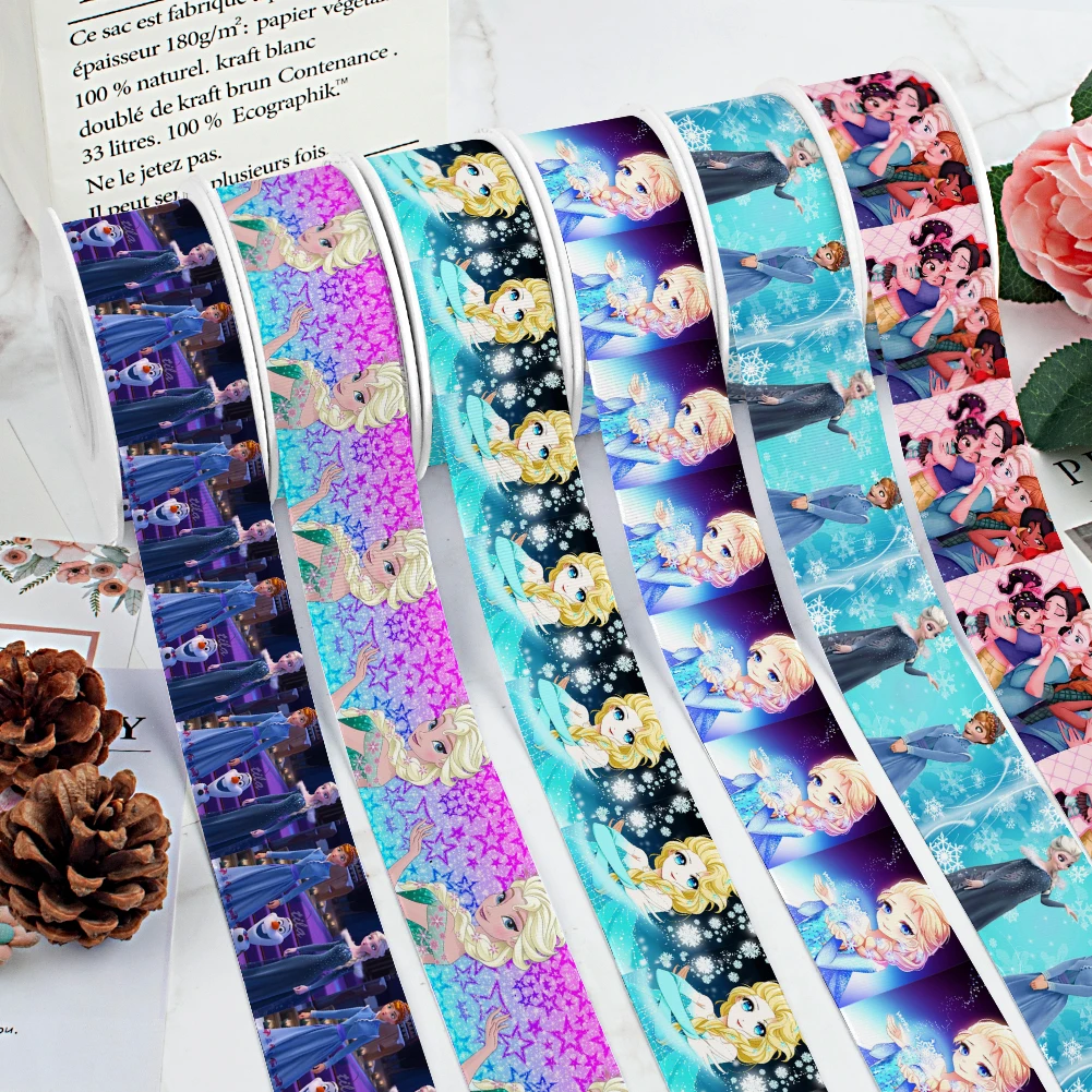 Beautiful Disney Princess Series Printed 25MM 38MM Cartoon10yards Grosgrain Ribbon for Cheer Bows DIY Girl Headwear Hair Bows
Beautiful Disney Princess Series Printed 25MM 38MM Cartoon10yards Grosgrain Ribbon for Cheer Bows DIY Girl Headwear Hair Bows
