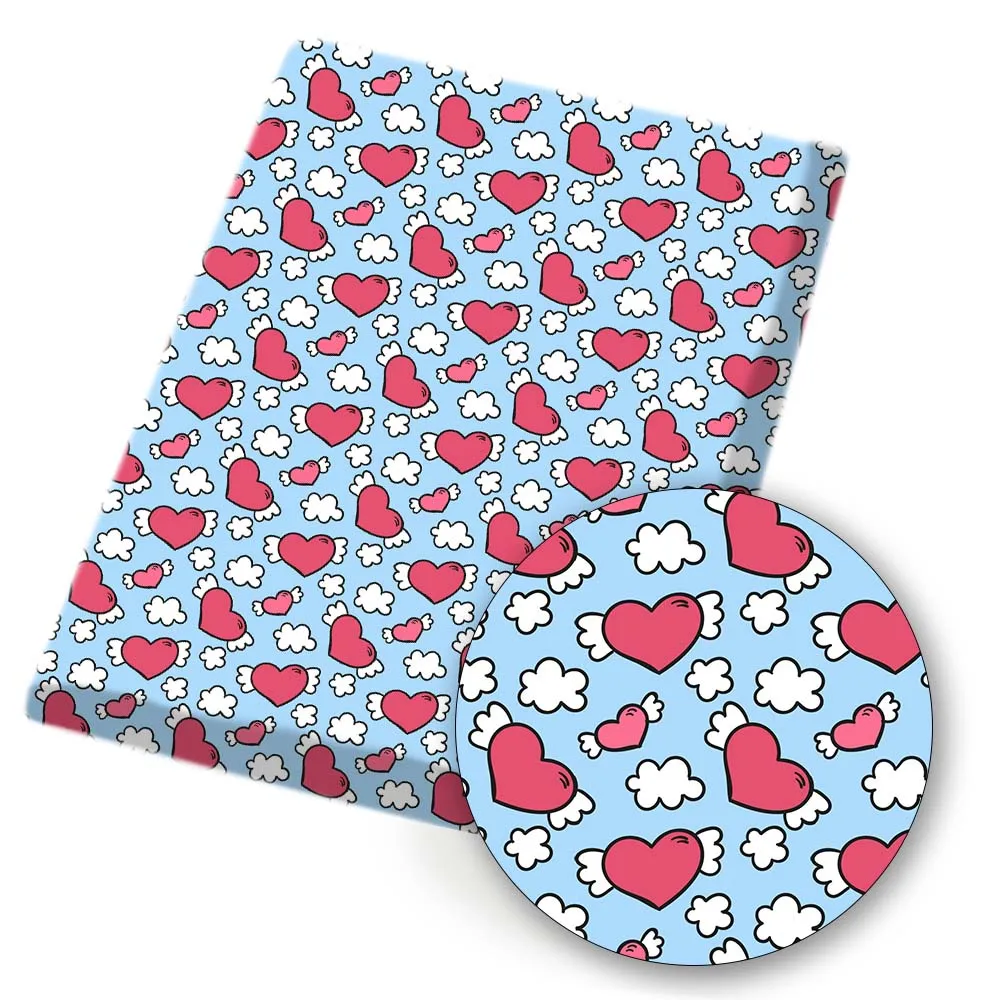 Polyester Cotton Fabric Sheet Printed Cloth Fabrics Lovely Hearts For DIY Dress Craft Needlework Sewing Valentine's Day 45*145cm
Polyester Cotton Fabric Sheet Printed Cloth Fabrics Lovely Hearts For DIY Dress Craft Needlework Sewing Valentine's Day 45*145cm