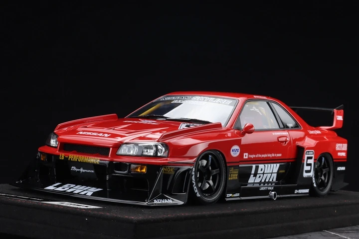 INNO 1:18 Nissan ER34 Skyline LBWK супер силуэт Ограниченная серия резиновый Металл статическая модель автомобиля игрушка подарок
INNO 1:18 Nissan ER34 Skyline LBWK супер силуэт Ограниченная серия резиновый Металл статическая модель автомобиля игрушка подарок