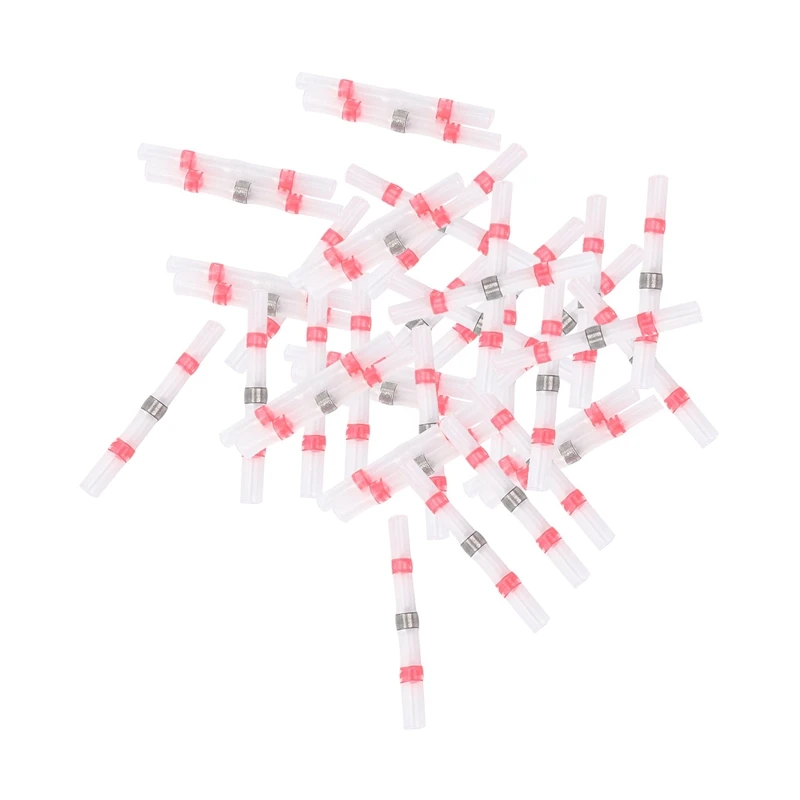50Pcs Solder Seal Wire Connectors, Heat Shrink Butt Connector Waterproof Insulated Electrical Butt Terminals For Automotive Mari
50Pcs Solder Seal Wire Connectors, Heat Shrink Butt Connector Waterproof Insulated Electrical Butt Terminals For Automotive Mari