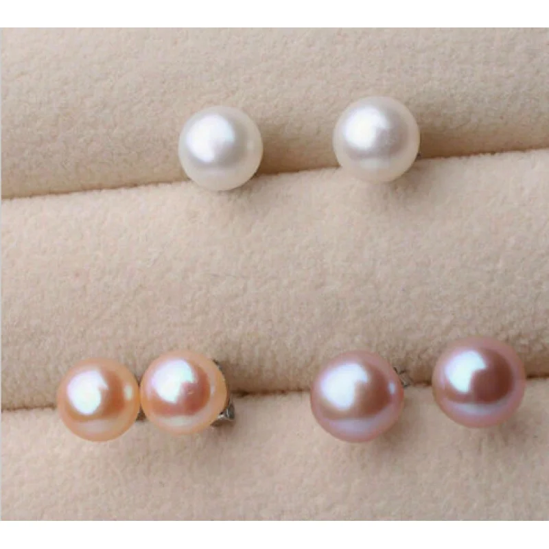 Free shipping 3 Pairs 7-8mm Genuine Natural White Pink Purple Pearl Silver Stud Earrings AAA
Free shipping 3 Pairs 7-8mm Genuine Natural White Pink Purple Pearl Silver Stud Earrings AAA