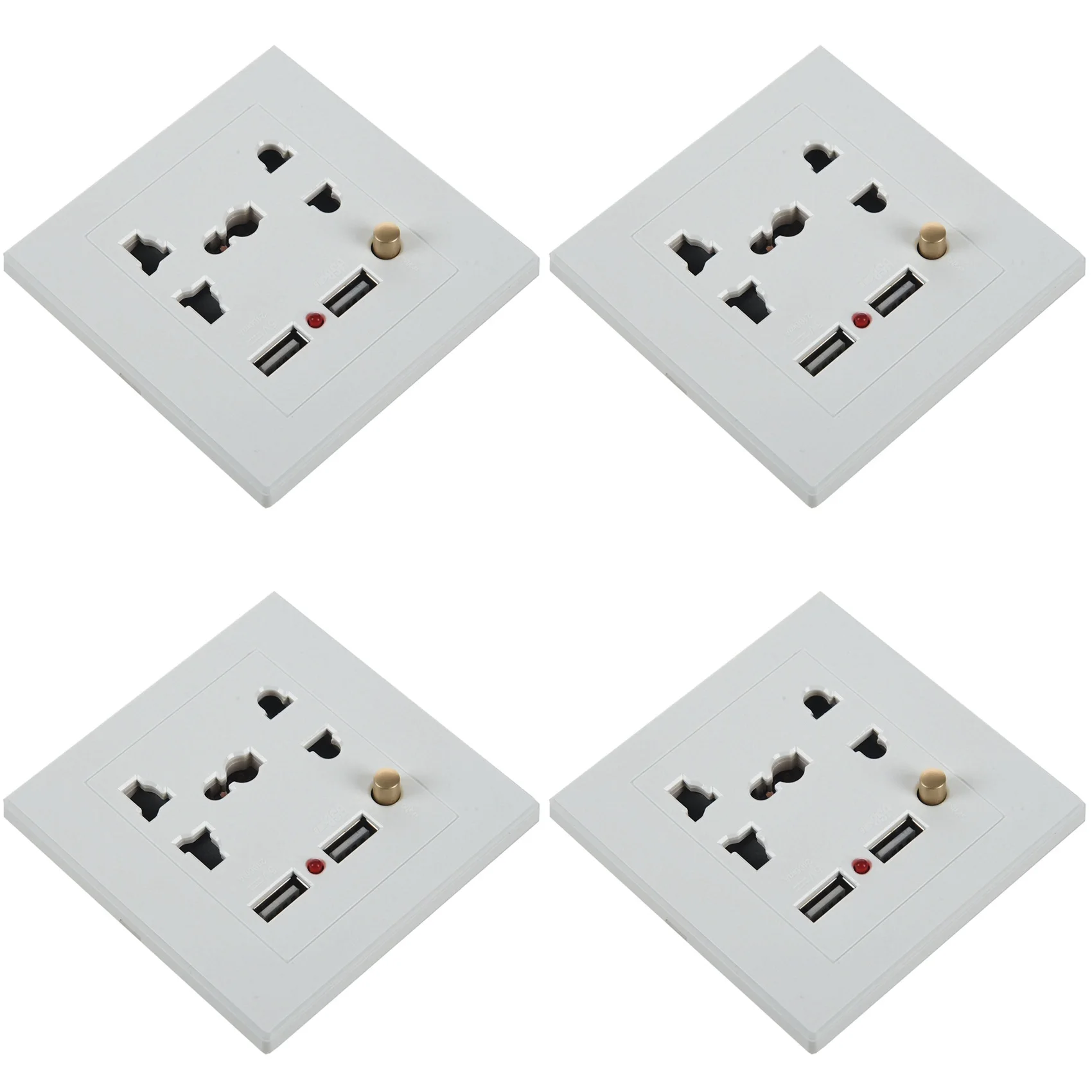 4X 2.1A Dual USB Wall Charger Socket Adapter Universial Power Outlet Panel wite Switch
4X 2.1A Dual USB Wall Charger Socket Adapter Universial Power Outlet Panel wite Switch