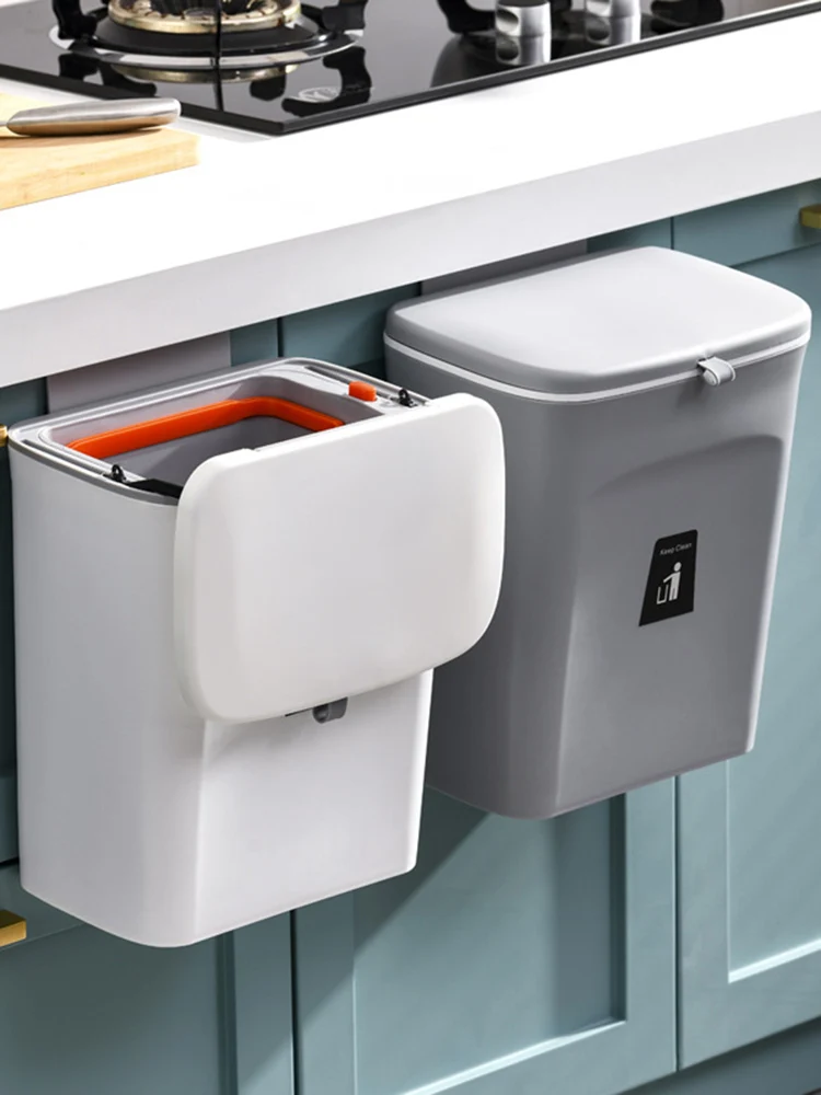 9L Trash Can for Kitchen Wall Mounted Waste Bins with Lid Cabinet Door Hanging Trash Bin Garbage Bin Kitchen Trash Can Dustbin
9L Trash Can for Kitchen Wall Mounted Waste Bins with Lid Cabinet Door Hanging Trash Bin Garbage Bin Kitchen Trash Can Dustbin