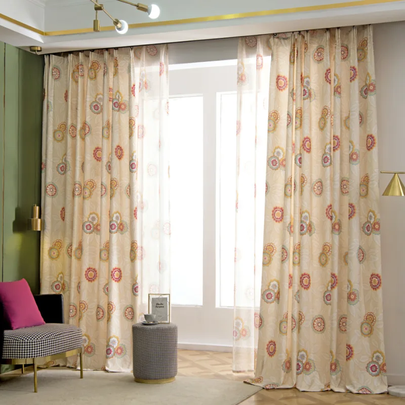 Korean Cotton Linen Curtains for Living Room Bedroom Floral Printed Curtain Decoration Transparent Curtain Blind Drapes Custom
Korean Cotton Linen Curtains for Living Room Bedroom Floral Printed Curtain Decoration Transparent Curtain Blind Drapes Custom
