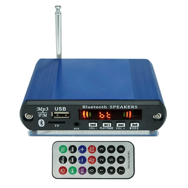 MP3-плеер Bluetooth декодер плата аксессуар с функцией записи 2X15W Усилитель Поддержка USB/SD/FM аудио модуль, синий
MP3-плеер Bluetooth декодер плата аксессуар с функцией записи 2X15W Усилитель Поддержка USB/SD/FM аудио модуль, синий